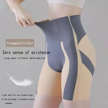 Тонкий живот женщины Ся, высокая талия, промежность и форма бедер, антибликовые и защитные брюки без следов M