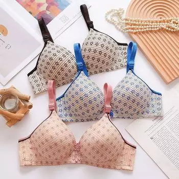 Тонкое и не стальное кольцо. Удобное дышащее женское нижнее белье, собирающее вспомогательную часть груди для предотвращения провисания и подъема бюстгальтеров. 36/80B синий