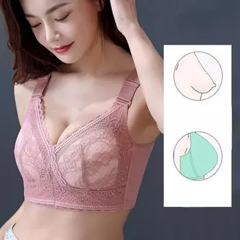 Тонкое нижнее белье без стального кольца удобно собирается и закрывает грудь Чехол на женский бюстгальтер 75C