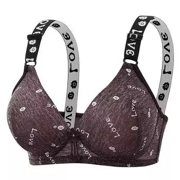 Тонкое нижнее белье без стали большого размера для женщин, позволяющее собрать и закрыть грудь, удобный регулируемый бюстгальтер. 80B синий