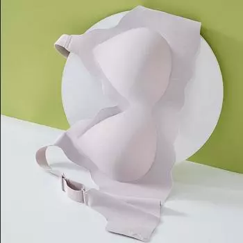 Тонкое нижнее белье большого размера, бесшовное, дышащее и удобное, без металлического кольца, мягкая поддержка, антипровисающий бюстгальтер M