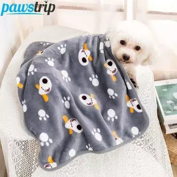 Тонкое одеяло для собак, мягкое одеяло для домашних животных для собак, кошек, коврик для дивана с рисунком собаки, удобное одеяло для кошек, щенков, товары для домашних животных 60x40cm