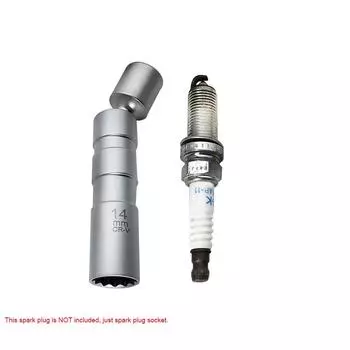 Тонкостенная головка для свечей зажигания 14 мм, 12-точечные головки для свечей зажигания, лазерные инструменты серебряный