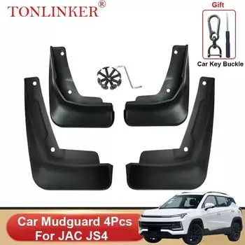 TONLINKER автомобильное крыло для JAC JS4 2022 2023 внедорожник брызговики переднее и заднее крыло брызговики 4 шт. аксессуары 4 Pcs Black B