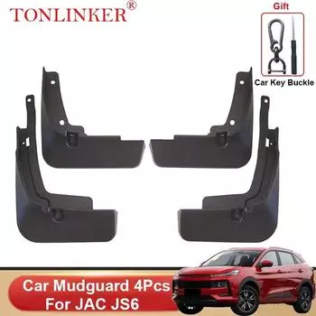 TONLINKER автомобильное крыло для JAC JS6 2022 2023 внедорожник брызговики переднее и заднее крыло брызговики 4 шт. аксессуары 4 Pcs Black B