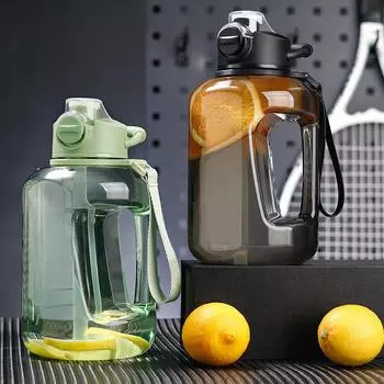 Тонное ведро для интернет-знаменитостей, чашка для воды для мальчиков, спортивная чашка для фитнеса, большая емкость, уличная, устойчивая к падению, высокая термостойкость, чашка с защитой от ожогов 1.7L