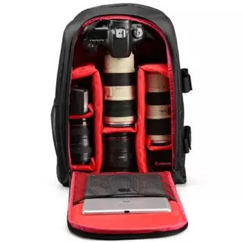 TONO Новый многофункциональный рюкзак для ноутбука и зеркальной камеры 15,6 17 дюймов, рюкзак для камеры и видеосъемки, сумка для цифровой камеры для улицы 17 Inch красный