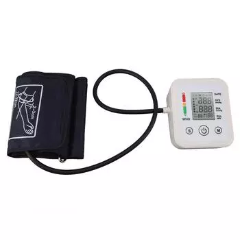 Тонометр для измерения артериального давления на плечо с ЖК-дисплеем и большими цифрами, питание от USB, автоматический аппарат для измерения артериального давления