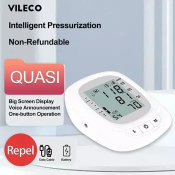 Тонометр на плечо с большим светодиодом и полностью интеллектуальной голосовой трансляцией. Автоматический цифровой аппарат для измерения артериального давления. English voice