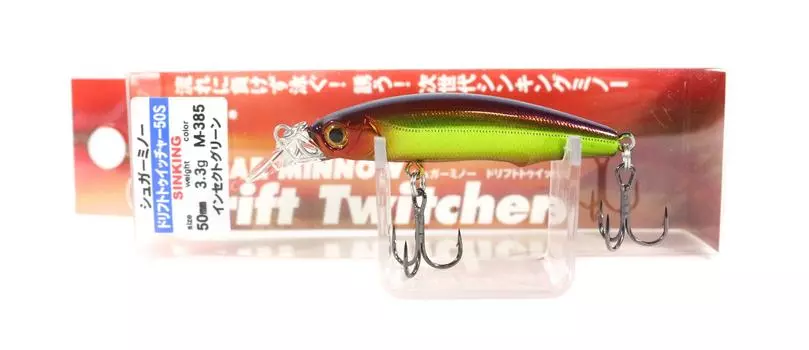 Тонущая приманка Bassday Sugar Minnow Drift Twitcher 50S M-385 (7428)