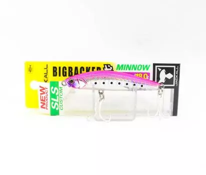 Тонущая приманка Jackall Big Backer Fit Minnow 70 18 грамм Розовый Иваши (2189)