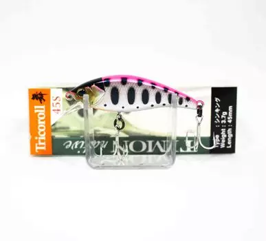 Тонущая приманка Jackall Timon Tricoroll Mai 45S серебристо-розовая Yamame (7958)