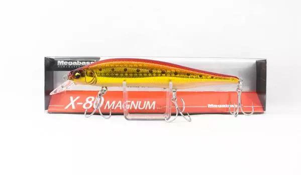 Тонущая приманка Megabass X-80 Magnum GLX Akakin Iwashi (7123)