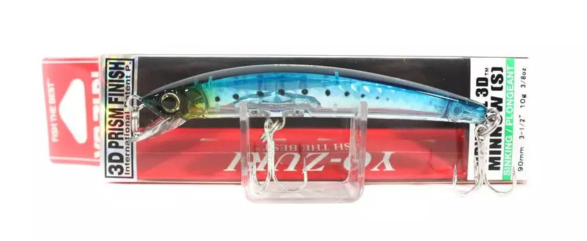 Тонущая приманка Yo Zuri 3D Crystal Minnow 90 мм F1148-GHIW (6041)