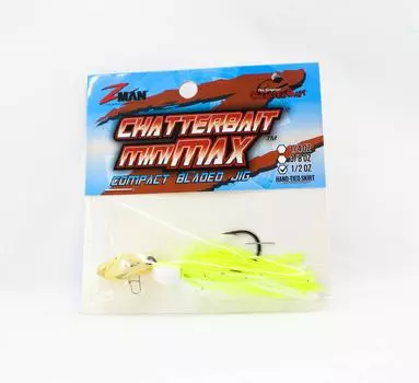 Тонущая приманка Zman Chatterbait Mini Max, 1/2 унции, цвет белый (8972)