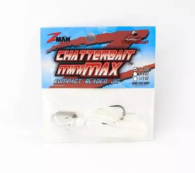 Тонущая приманка Zman Chatterbait Mini Max, 1/4 унции Pearl Ghost (7784)