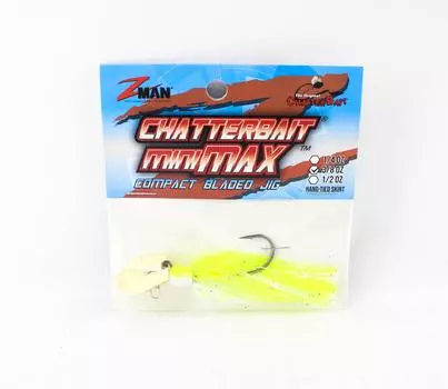 Тонущая приманка Zman Chatterbait Mini Max, 3/8 унции, цвет белый (8880)
