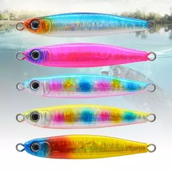 Тонущие спиннинговые приманки Minnow Красочные металлические рыболовные приманки Джиг-приманки Литье свинца Испанская скумбрия