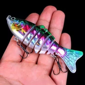 Тонущие воблеры 7 сегментов Pesca Fishing Lures Multi Jointed Swimbait Hard Bait Fishing Tackle Bass Isca Crankbait