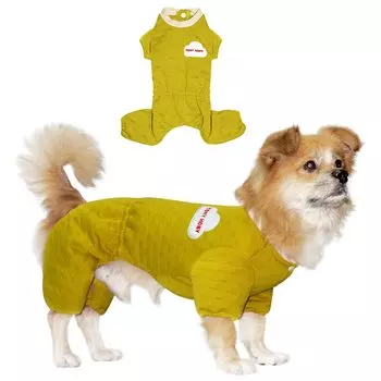 TONY HOBY Dog Cotton Cold Weather Повседневная одежда для маленьких собак Пижамы, Осенняя/зимняя одежда, 100% ткань, Мягкая, Одежда, Комбинезон, Однотонный,