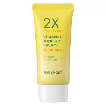 Tony Moly 2X Витамин С Тонизирующий Крем SPF50+ PA +++ 50 мл, 1 шт., прозрачный
