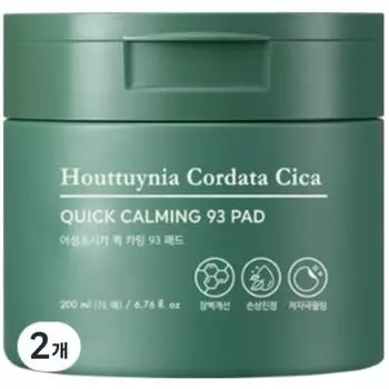 Tony Moly Eoseongchocica Quick Calming Toner Pad 200мл, 70 шт., 2 шт.