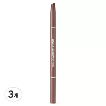 Tony Moly Lovely Eyebrow Pencil 0.1g, No. 4 Brown, 3 pcs.