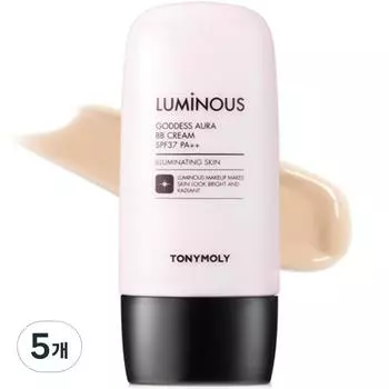 Tony Moly Luminous Goddess Glow BB Cream SPF37 PA++ 45 г, нет. 1 Ярко-бежевый, 5 шт.