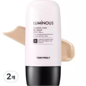 Tony Moly Luminous Goddess Glow BB Cream SPF37 PA++ 45 г, нет. 2 Спокойный бежевый, 2 шт.
