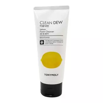 Tony Moly Очищающая пенка для умывания корейская с экстрактом лимона CLEAN DEW Lemon Foam Cleanser, 180 мл