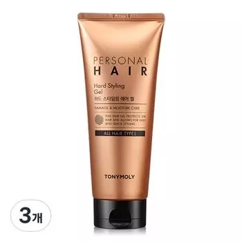 Tony Moly Personal Hard Styling Hair Gel, 200ml, 3 pieces