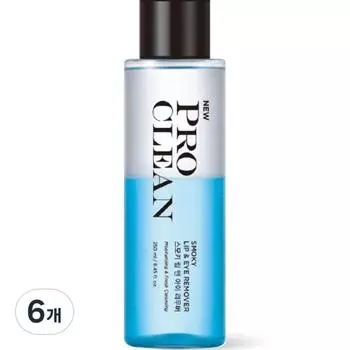 Tony Moly Pro Clean Smokey Lip & Eye Remover, 250ml, 6 pcs.