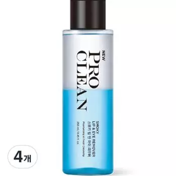 Tony Moly Pro Clean Smokey Lip & Eye Remover, 250ml, 4 pieces