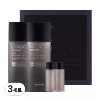 TONY MOLY RESIA Homme Skincare Set, 3 набора, набор популярной корейской косметики