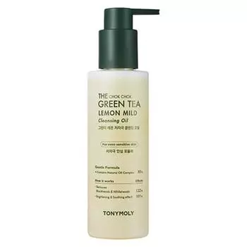 Tony Moly The Moist Green Tea Lemon Гипоаллергенное очищающее масло от черных точек, 200 мл, 1 шт.