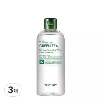 Tony Moly The Moist Green Tea Очищающая вода без мытья, 300 мл, 3 шт.
