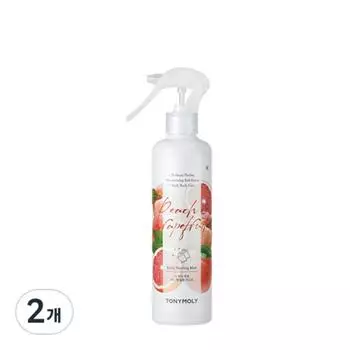 Tony Moly The Peach Moist Dirt Peeling Mist с фруктовым вкусом, 2 шт., 300 мл