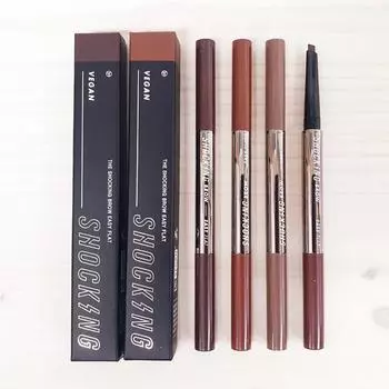 Tony Moly The Shocking Vegan Brow Easy Flat, 02 Dark Brown, 1 piece