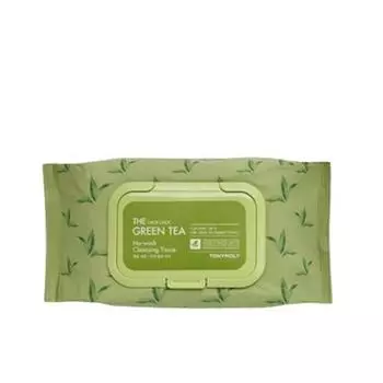 [Tony Moly] Влажные очищающие салфетки с зеленым чаем, не требующие смывания, 100 листов, 1 шт.