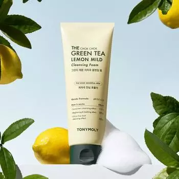 Tonymoly [2pack] Мягкая очищающая пенка с зеленым чаем и лимоном 150 мл FREE