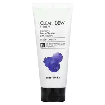 TonyMoly, Clean Dew, очищающая пенка с ароматом черники, 180 мл