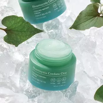 TONYMOLY Houttuynia Cordata Cica Cooling Watery Cream, увлажняющий, корейская косметика, KBeauty, пробник