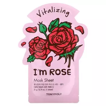 TonyMoly, I m Rose, Vitalizing Beauty Mask Sheet, 1 sheet mask, 21g (0.74oz)