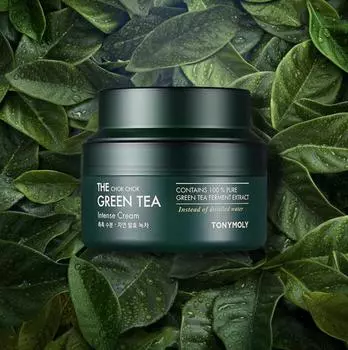 TONYMOLY The Chok Chok Green Tea Intense Cream 60ml - Интенсивный крем с зеленым чаем