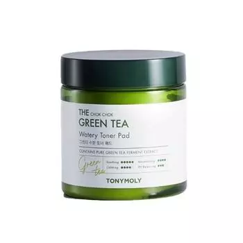 TONYMOLY The Chok Chok Green Tea Watery Toner Pad 280 мл/70 листов