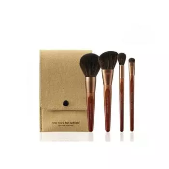 Too Cool for School Набор веганских кистей Artist + эко-мешочек