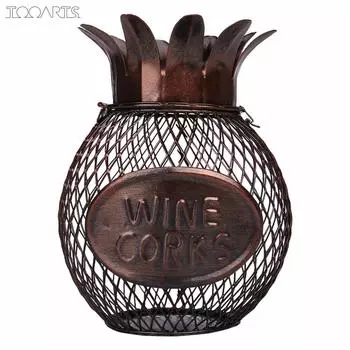 TooARTS Ананас Контейнер из пробки для вина Ручные работы Украшения для дома Практические поделки