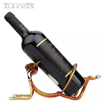 TooARTS Держатель для винных бутылок, металлическая полка, практичное украшение для дома и кухни