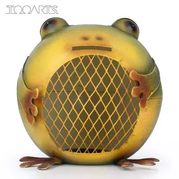 Tooarts Лягушка Банк Монет Животных Копилка Железная Копилка Декор Спальни Детский Подарок