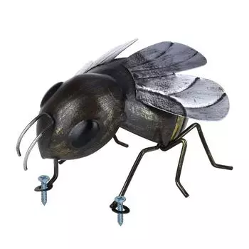 Tooarts пчелиные украшения железные животные настенное художественное украшение мини сад насекомых микропейзажная фотография type 2 чёрный